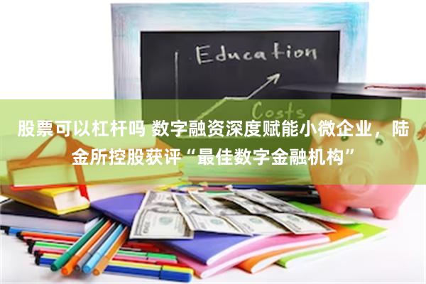 股票可以杠杆吗 数字融资深度赋能小微企业，陆金所控股获评“最佳数字金融机构”